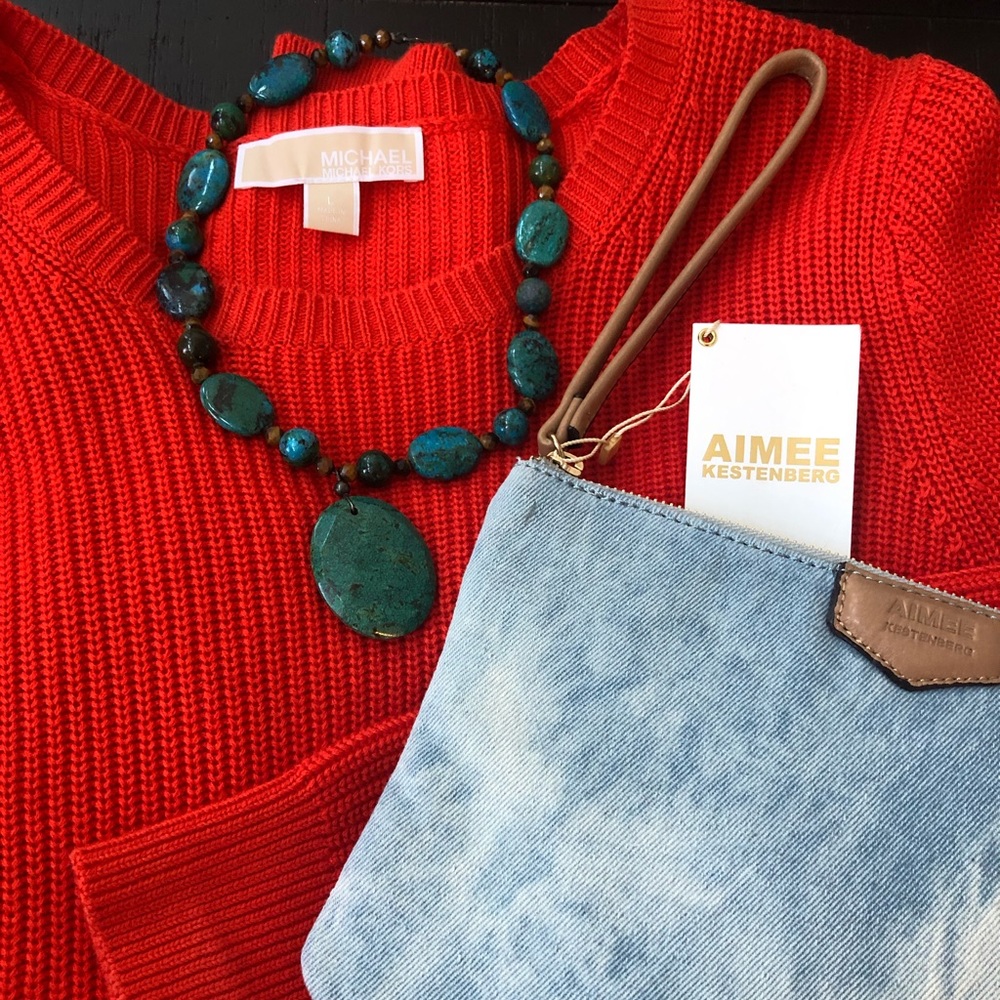 Aimee Kestenberg Cannes Pouch Tie Dye Denim